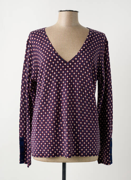 T-shirt bleu DEVERNOIS pour femme