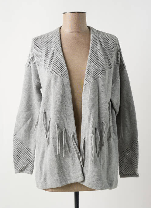 Gilet manches longues gris D.SPORT pour femme