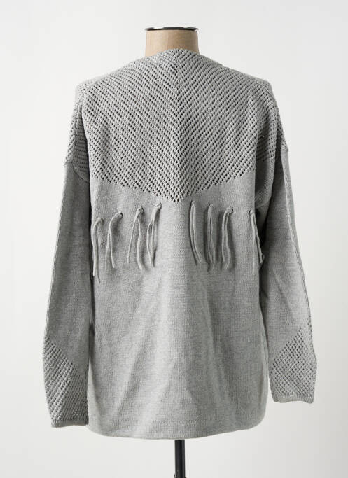 Gilet manches longues gris D.SPORT pour femme