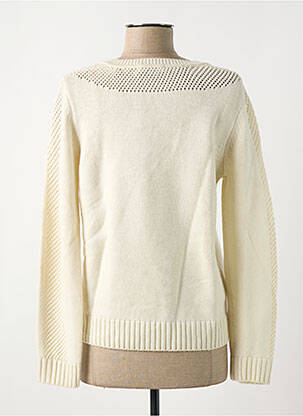 Pull coupe droite manches longues beige D.SPORT femme