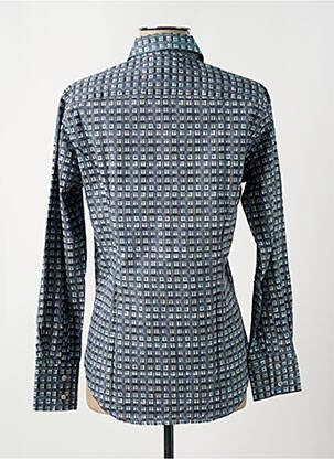 Chemisier coupe cintrée manches longues gris COTON DOUX femme