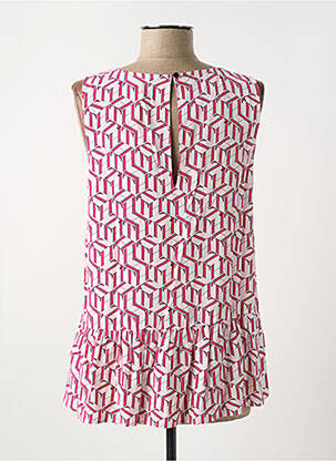 Blouse imprimé fantaisie sans manche rose TOMMY HILFIGER femme