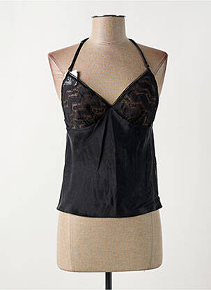 Top/caraco tissage satiné noir CHANTAL THOMASS femme