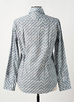 Chemisier coupe cintrée manches longues gris COTON DOUX femme