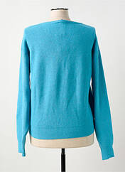 Gilet manches longues bleu REAL CASHMERE pour femme seconde vue