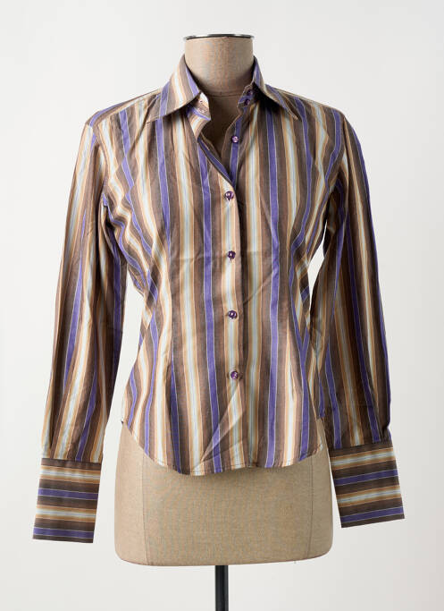 Chemisier violet COTON DOUX pour femme