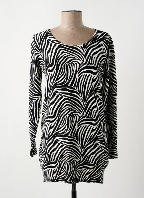 Pull tunique noir SO ABSOLUE pour femme