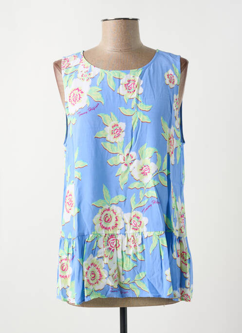 Top bleu TOMMY HILFIGER pour femme