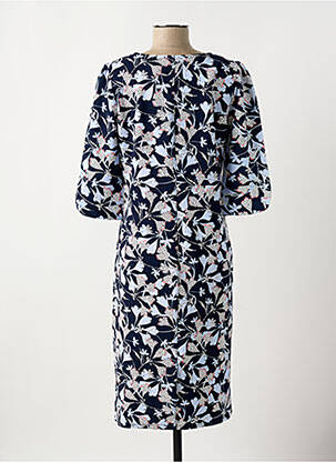 Robe courte manches 3/4 manches 3/4 bleu DAMART femme