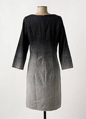 Robe mi-longue manches longues manches longues noir DEVERNOIS femme