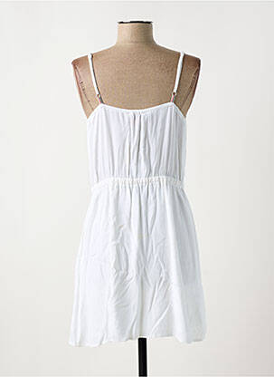 Robe courte col v fines bretelles blanc TOMMY HILFIGER femme