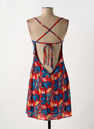 Robe courte coupe cintrée fines bretelles rouge TOMMY HILFIGER femme