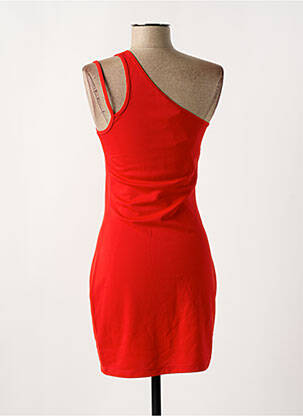 Robe courte sans manche sans manche rouge TOMMY HILFIGER femme