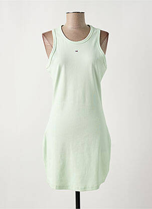 Robe mi-longue sans manche sans manche vert TOMMY HILFIGER femme