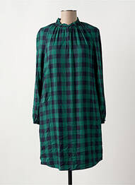 Robe mi-longue coupe fluide manches longues vert COMPTOIR DES COTONNIERS femme