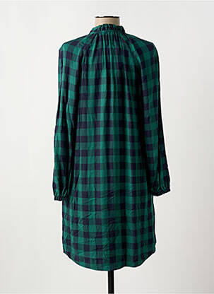 Robe mi-longue coupe fluide manches longues vert COMPTOIR DES COTONNIERS femme