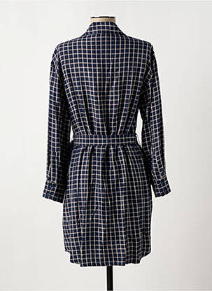 Robe mi-longue coupe fluide manches longues bleu COMPTOIR DES COTONNIERS femme