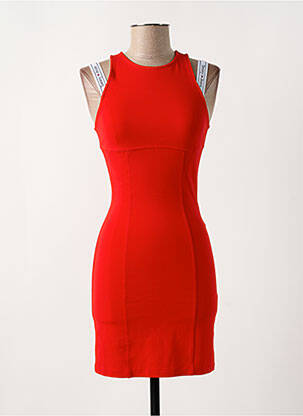 Robe courte sans manche sans manche rouge TOMMY HILFIGER femme