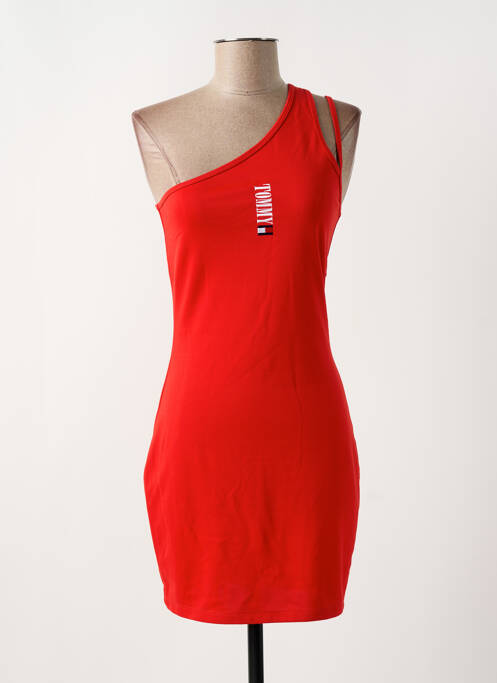 Robe courte rouge TOMMY HILFIGER pour femme