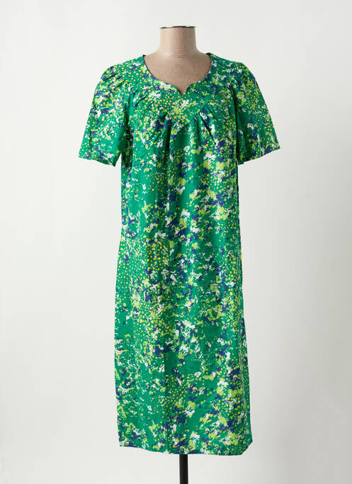 Robe mi-longue vert DAMART pour femme
