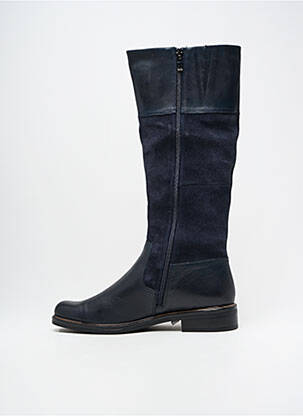Bottes matière lisse talon plat jusqu'à 3cm bleu CAPRICE femme