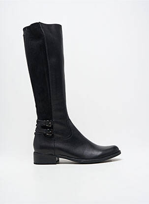 Bottes matière lisse talon plat jusqu'à 3cm noir CAPRICE femme