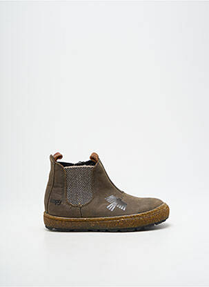 Bottines/boots fermeture zippée bout rond vert BOPY garçon