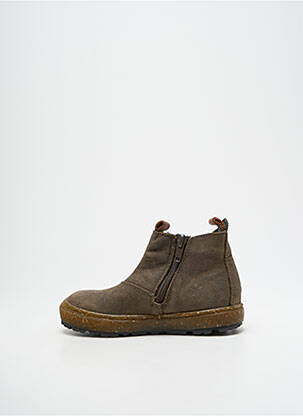 Bottines/boots fermeture zippée bout rond vert BOPY garçon