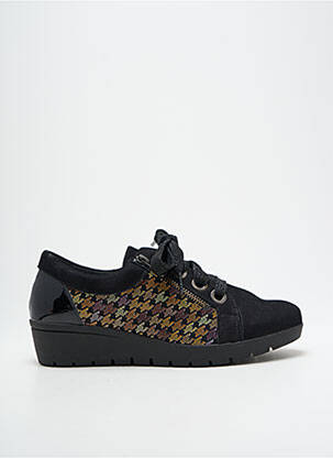 Chaussures de confort fermeture zip et lacets talon plat jusqu'à 3cm noir HIRICA femme