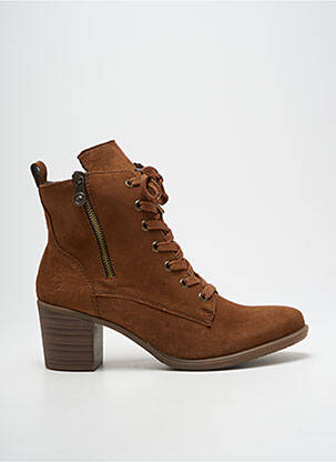 Bottines/boots fermeture zip et lacets talon de 4 à 6cm marron RIEKER femme