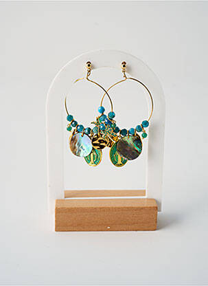 Boucles d’oreilles  vert L'ATELIER DES DAMES femme
