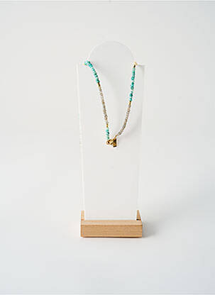 Collier ornement pierre vert L'ATELIER DES DAMES femme
