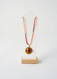 Collier ornement pierre rouge L'ATELIER DES DAMES femme