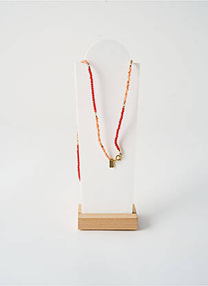 Collier ornement pierre rouge L'ATELIER DES DAMES femme