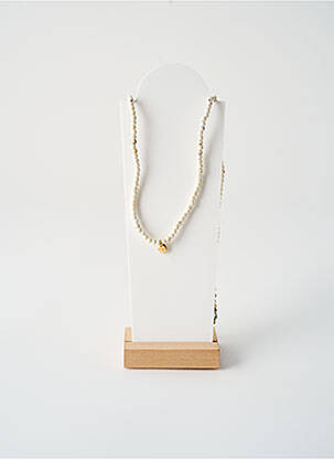 Collier ornement perles blanc ROSA PALMA femme