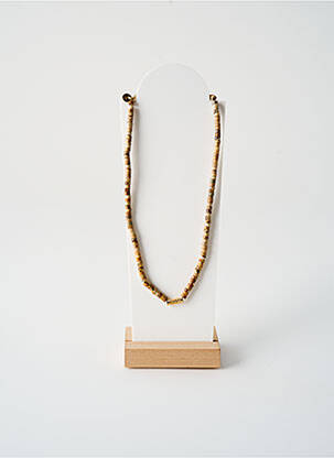 Collier ornement perles beige ROSA PALMA femme