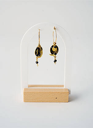 Boucles d’oreilles noir L'ATELIER DES DAMES pour femme
