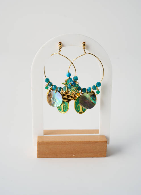 Boucles d’oreilles  vert L'ATELIER DES DAMES femme
