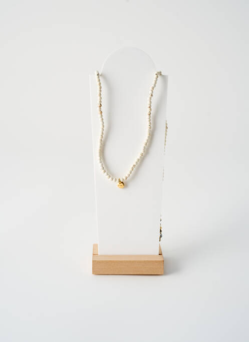 Collier ornement perles blanc ROSA PALMA femme