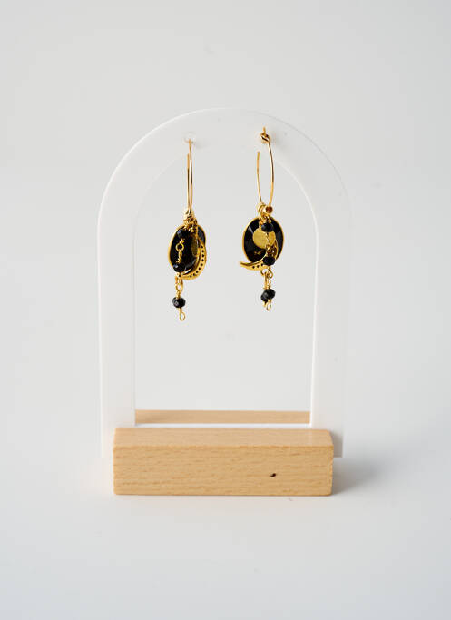 Boucles d’oreilles noir L'ATELIER DES DAMES pour femme