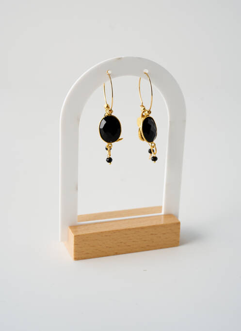 Boucles d’oreilles noir L'ATELIER DES DAMES pour femme