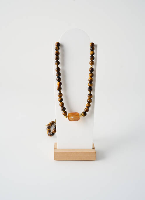 Collier marron ROSA PALMA femme