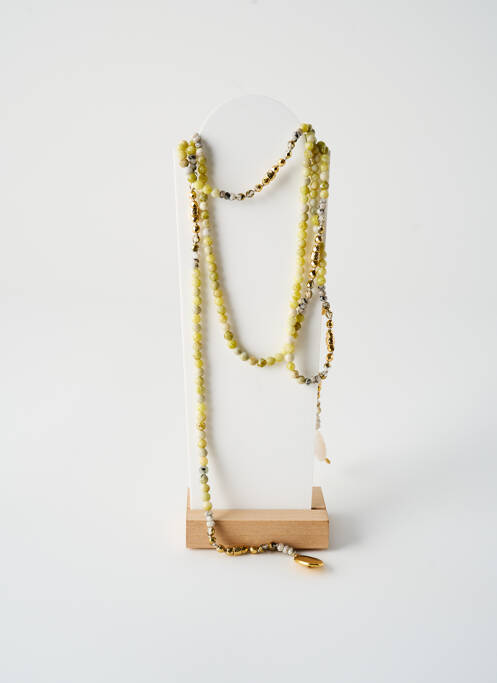 Sautoir jaune ROSA PALMA pour femme