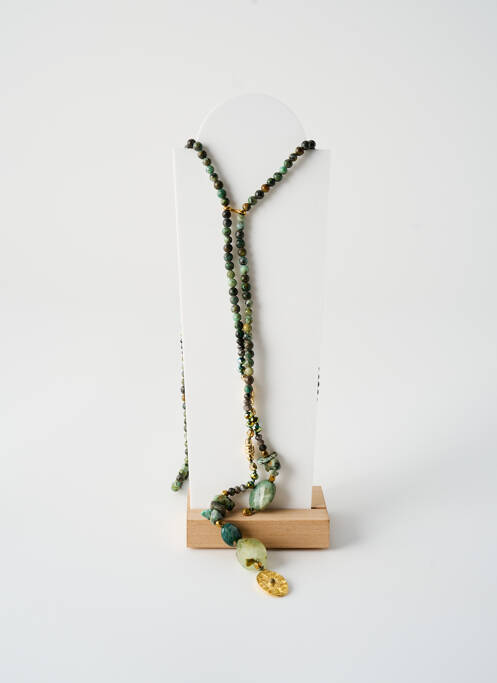 Sautoir vert ROSA PALMA pour femme