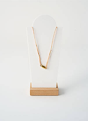 Collier fermeture aimant beige BY GARANCE femme
