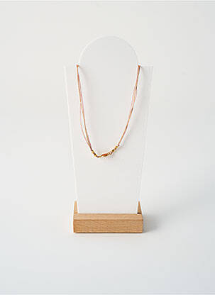 Collier fermeture aimant beige BY GARANCE femme