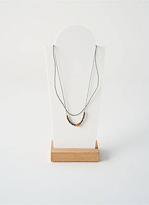 Collier ornement perles gris BY GARANCE femme