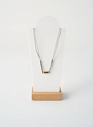 Collier ornement perles gris BY GARANCE femme