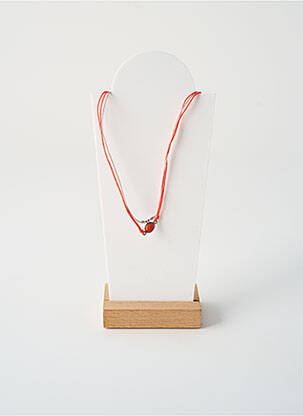 Collier fermeture aimant orange BY GARANCE femme
