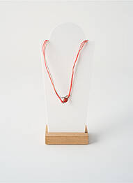 Collier fermeture aimant orange BY GARANCE femme